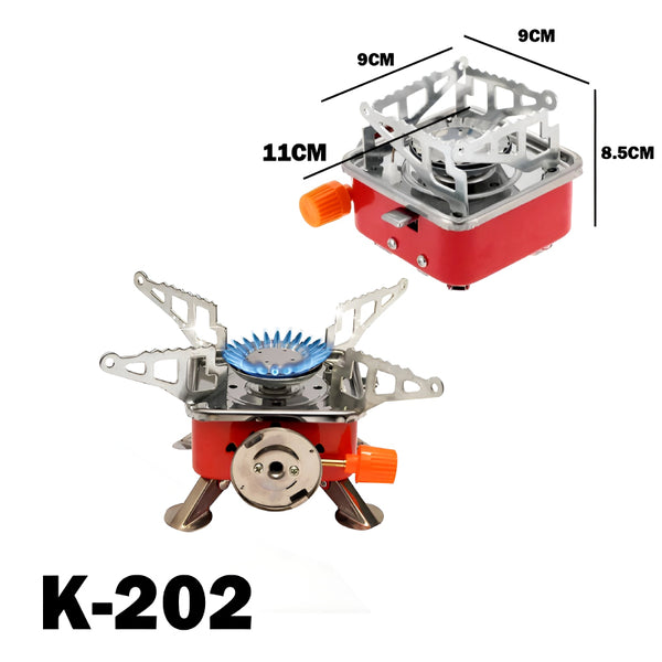 K-202 Compact & High-Quality Mini Portable Foldable Card Type Stove For Outdoor Camping