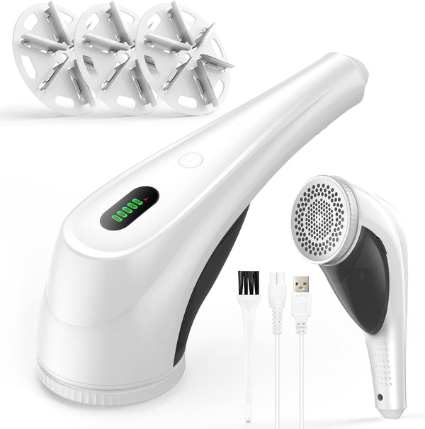 M23 Portable USB Rechargeable Lint Remover for Various Fabrics with Power Display