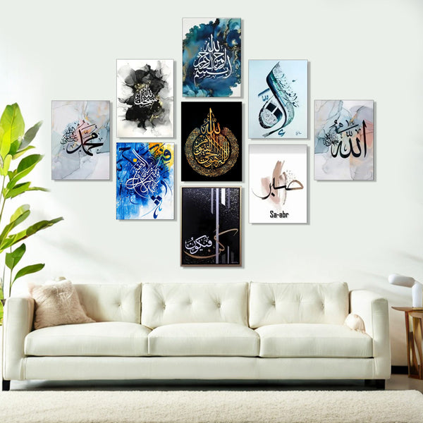 9 Pcs Wall Decor Canvas Art for Home - Easy Setup